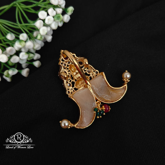 92.5 silver simple and Cute puligoru pendent with Lakshmi Devi Design -RCJR888