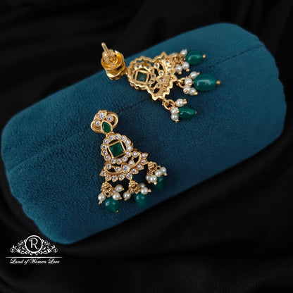 92.5 silver simple and Cute earrings with hangings -RCM363