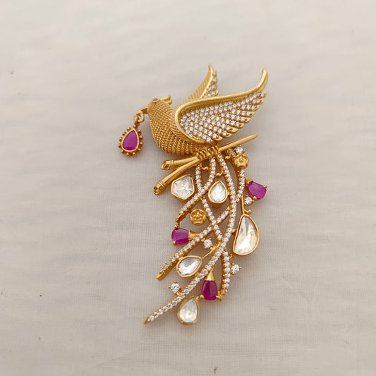 Silver saree pin -RCP078