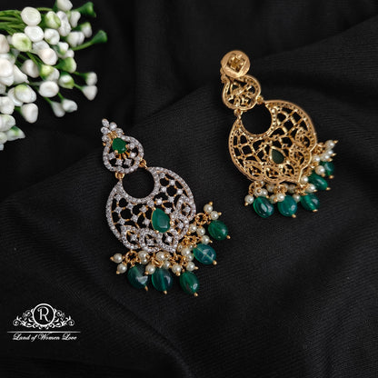 Silver diamond finishing necklace -RCM294