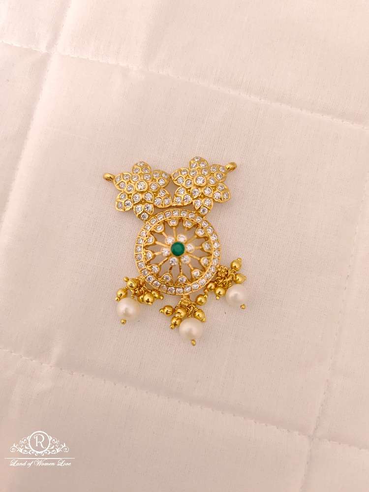 silver white stones locket-m334 92.5 silver ramala jewelry / ramala collections