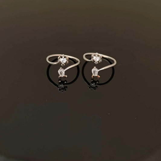Silver Toe Rings-RCT247