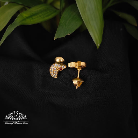 92.5 silver white stone earrings -RCDS0636