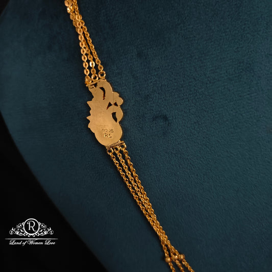 92.5 silver simple and cute chandraharam-RCK298-3