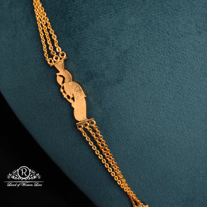 92.5 silver simple and cute chandraharam-RCK298-6