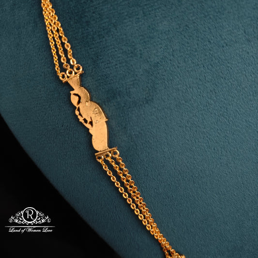 92.5 silver simple and cute chandraharam-RCK298-6