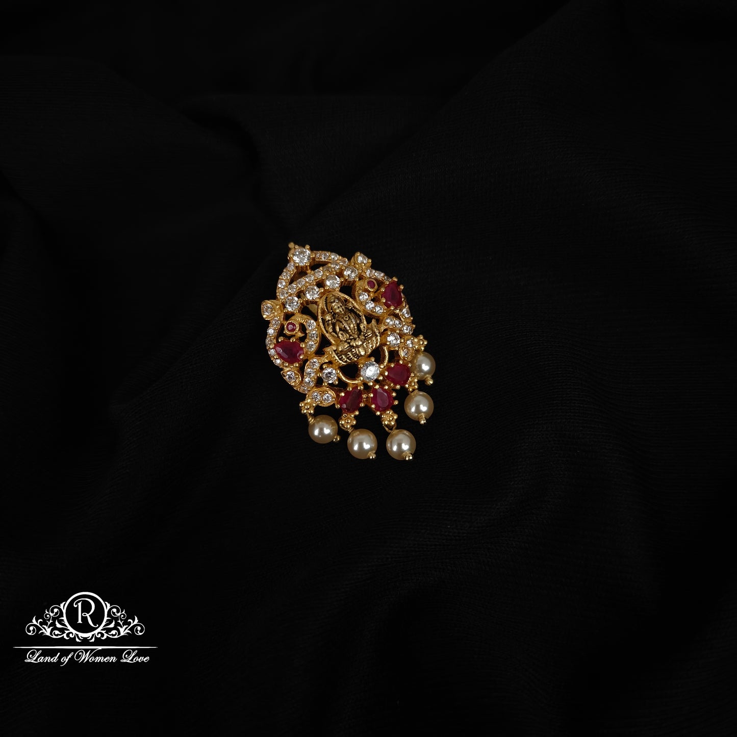 92.5 silver lakshmi devi design pendent-RC061M133