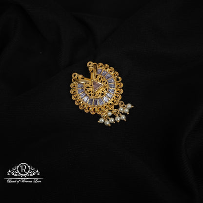 92.5 siver mala locket with pearls hangings -RCHA07