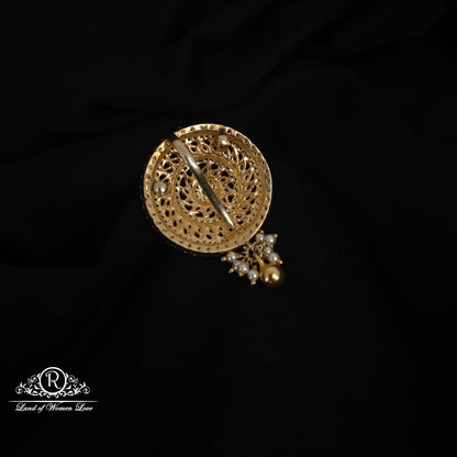 92.5 siver pendent with CZ stones and pearls hangings-RCDS0651