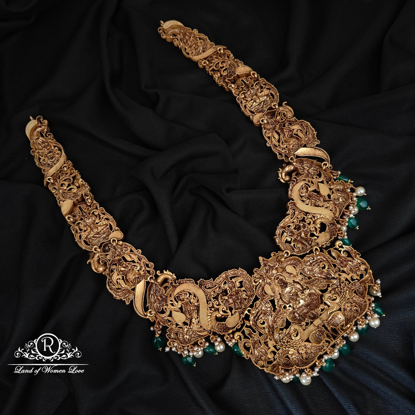 92.5-SILVER 3DDESGIN  LAKSHMI DEVI HARAM-RCAZ01