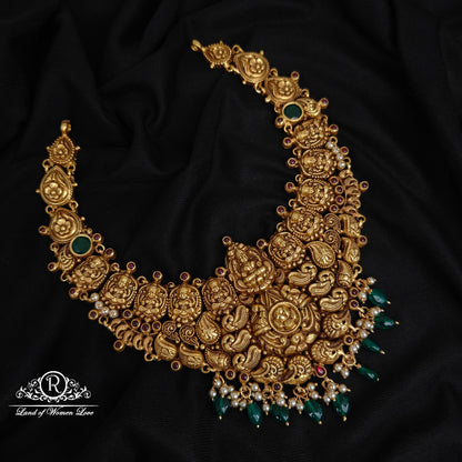 92.5-SILVER LAKSHMI DEVI NECKLACE-RCM1539