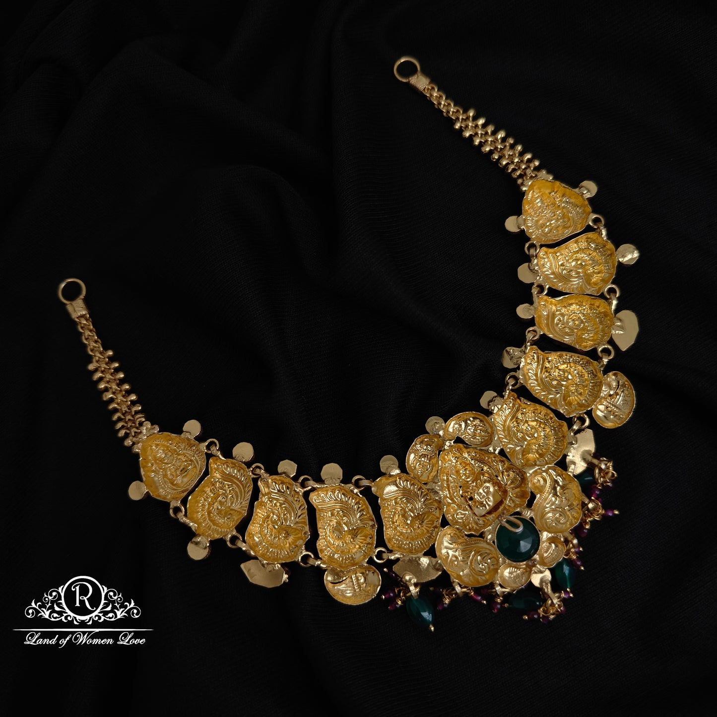 92.5-SILVER LAKSHMI DEVI NECKLACE-RCM1545