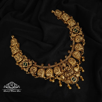 92.5-SILVER LAKSHMI DEVI NECKLACE-RCM1547