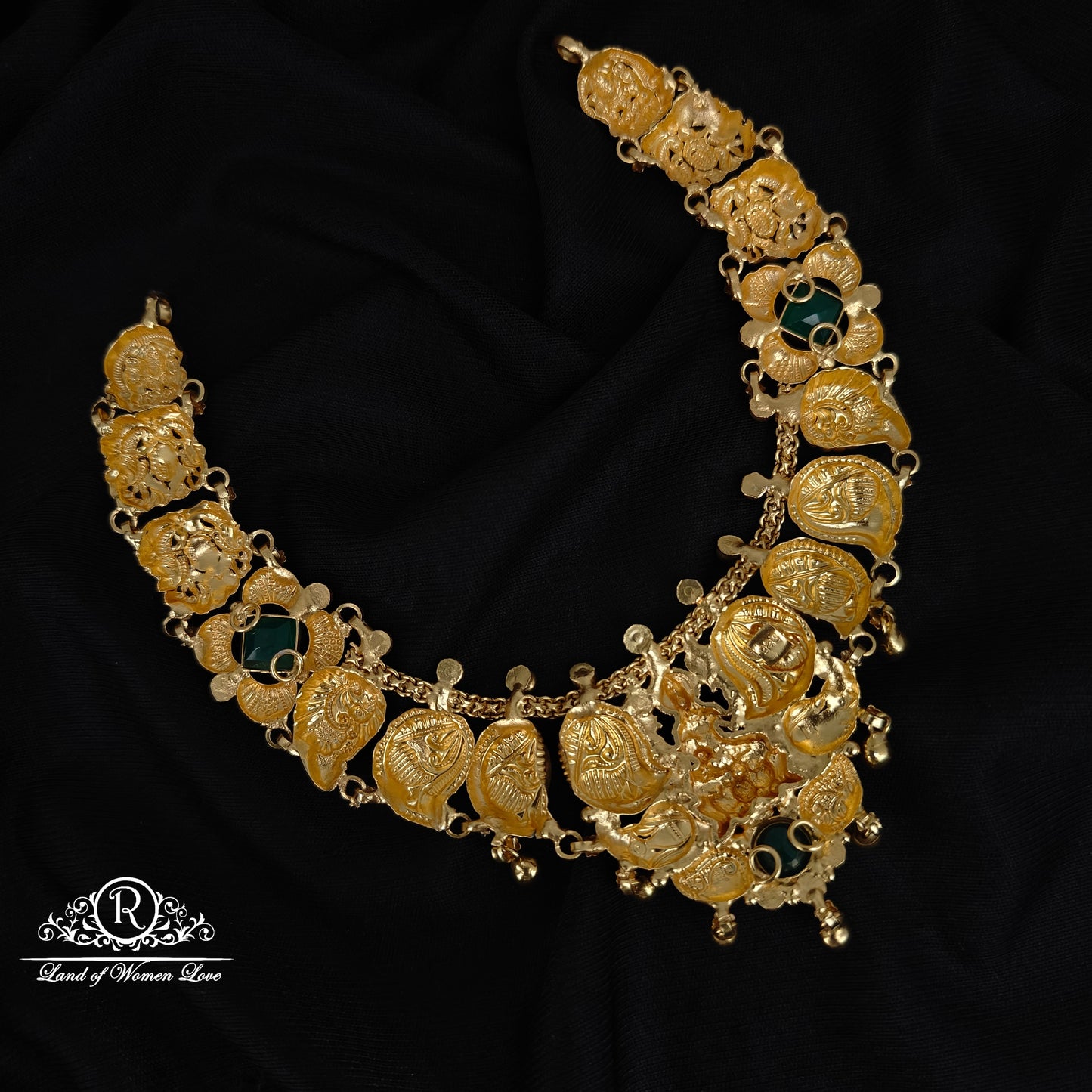 92.5-SILVER LAKSHMI DEVI NECKLACE-RCM1547