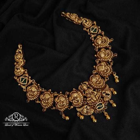 92.5-SILVER LAKSHMI DEVI NECKLACE-RCM1548