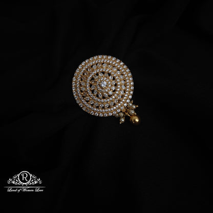 92.5 siver pendent with CZ stones and pearls hangings-RCDS0651