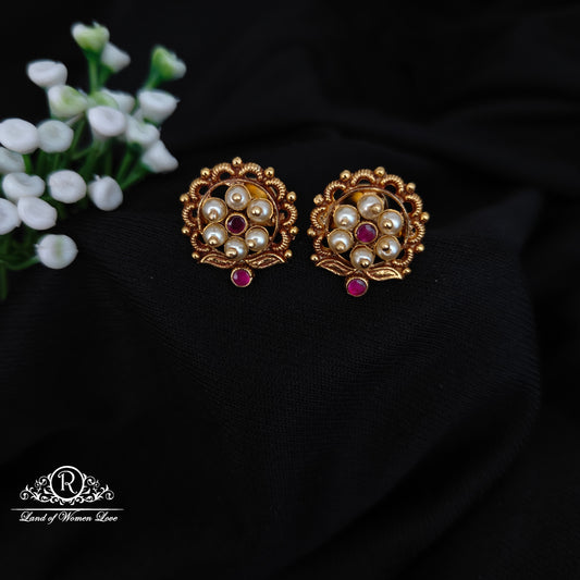 92.5 SILVERPEARL ROUND STUDS-RCJR1088