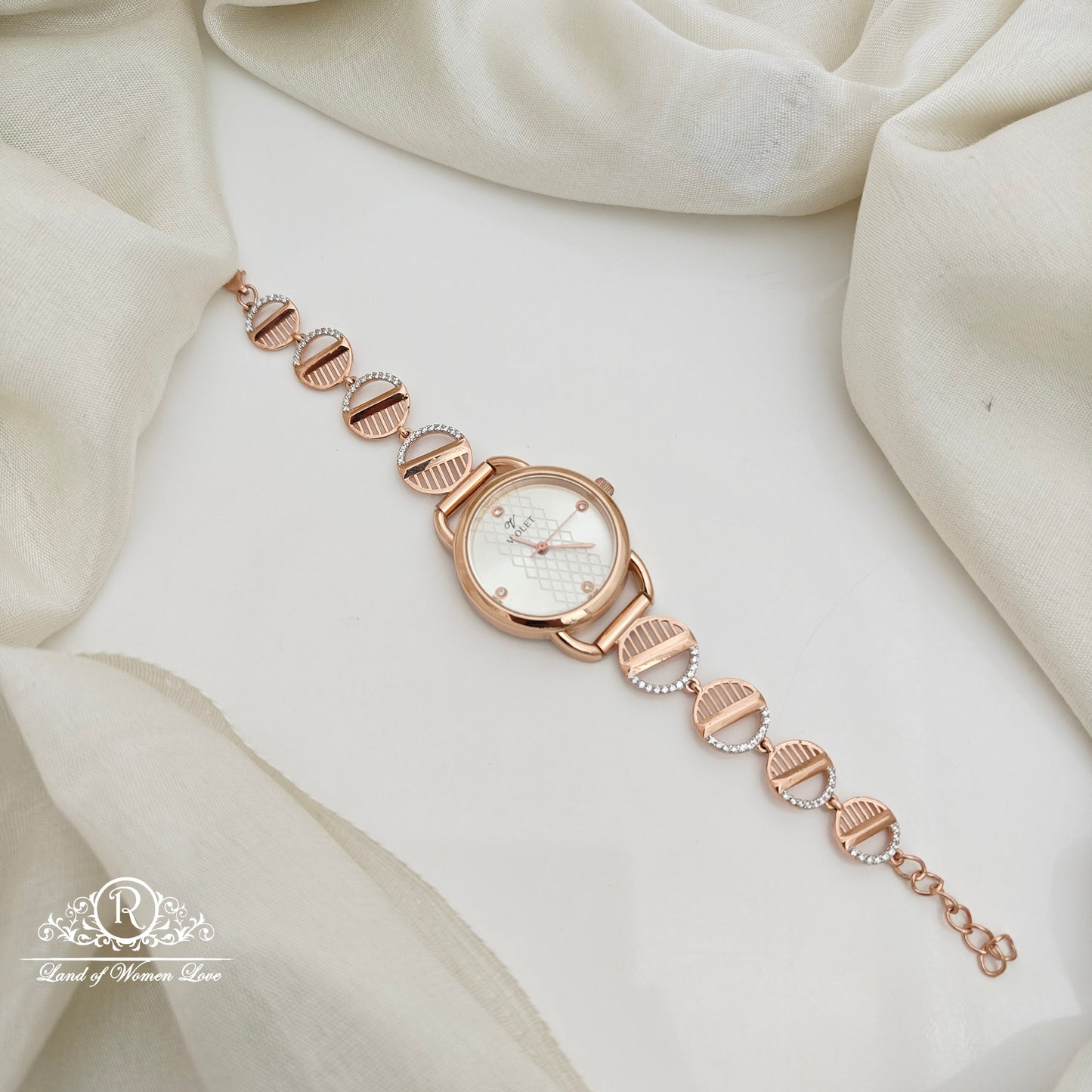 92.5 silver rosegold polish watch -RCBD02