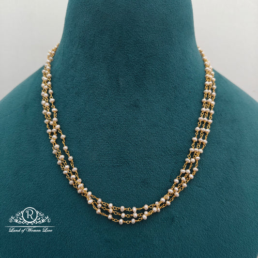 92.5 silver pearls chains -RCMJ296