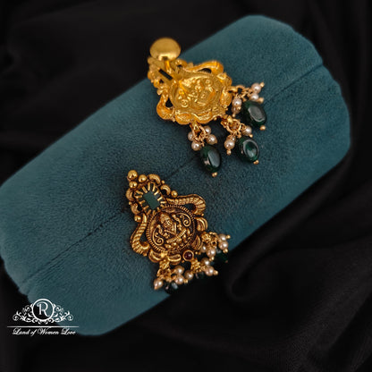 92.5-SILVER LAKSHMI DEVI EARRINGS-RCM1507