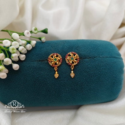 92.5 Silver Small Earrings-RCR053