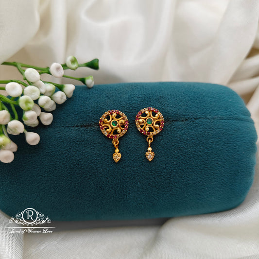 92.5 Silver Small Earrings-RCR053