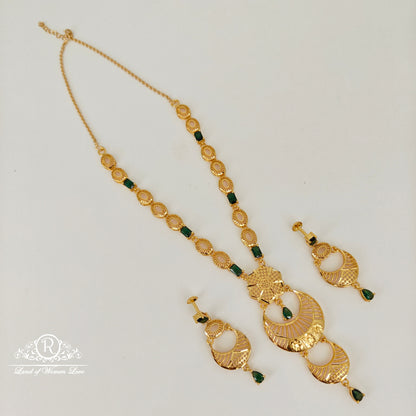 92.5 SILVER TURKEY  COLLECTION  NECKLACE WITH EARRINGS SET-RCM1438