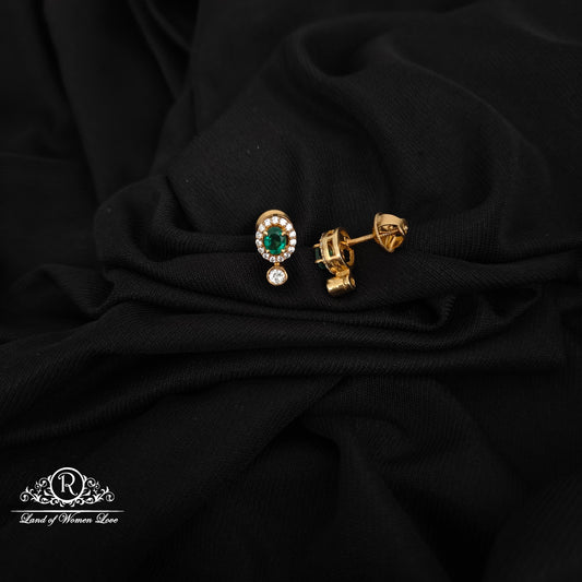 92.5-SILVER MOSSINATE EARRINGS-RCG314-1