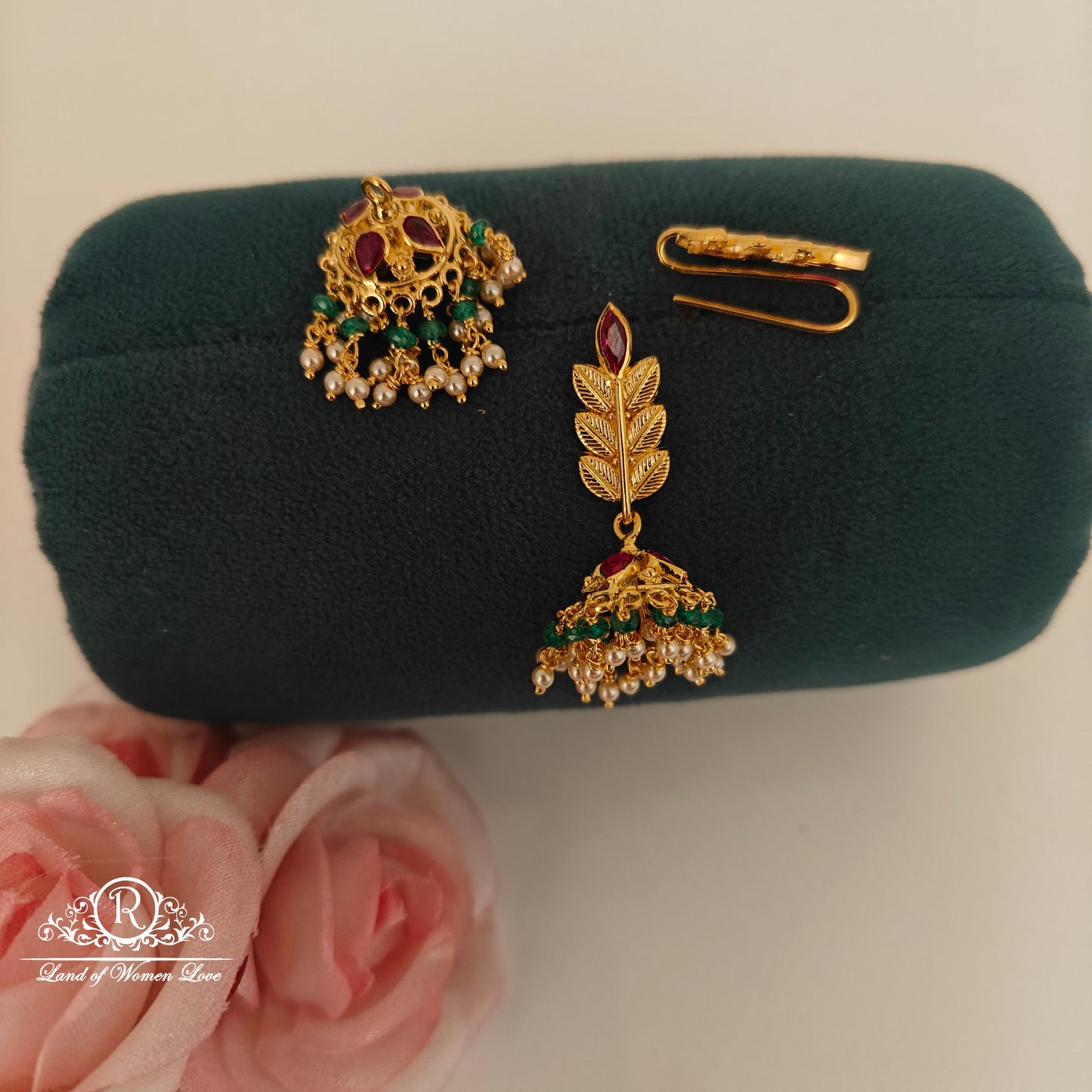 92.5 Silver changeable jumkas-RCBH024