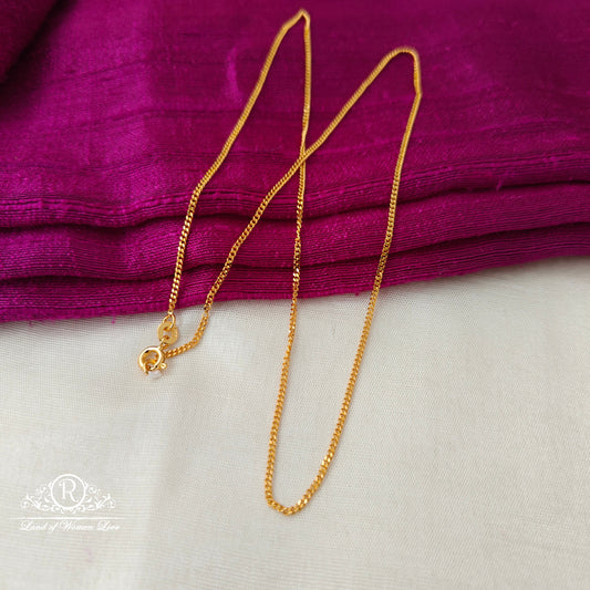 92.5 Silver Gold polish Chain-RCSB022
