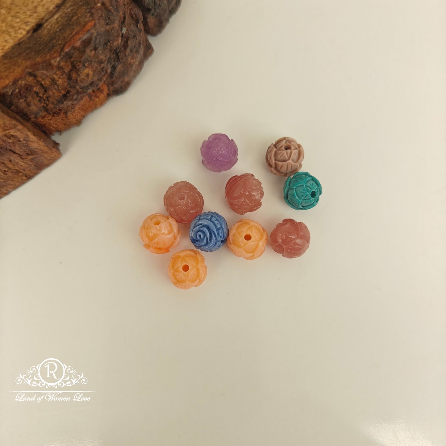 ROSE DESIGN BEADS-RCJM237