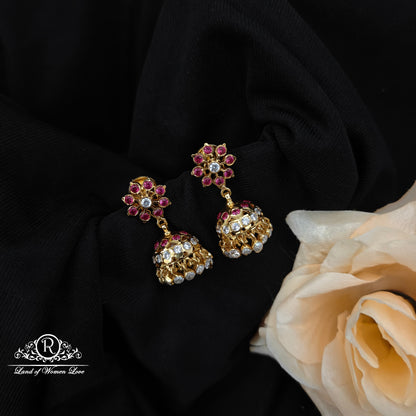 92.5 Silver Hand Made Jumkas-RCK314