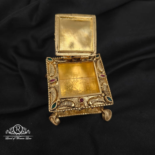 SILVER with GOLD POLISH KUMKUM BHARANI-RCRS120