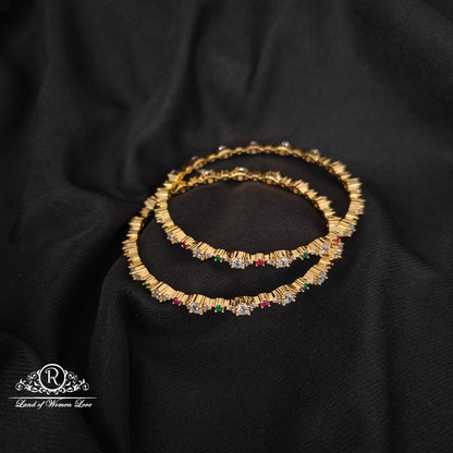 92.5-SILVER DIAMOND FINISHING BANGLES-RCZ1083