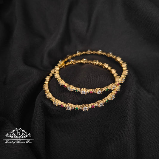 92.5-SILVER DIAMOND FINISHING BANGLES-RCZ1083