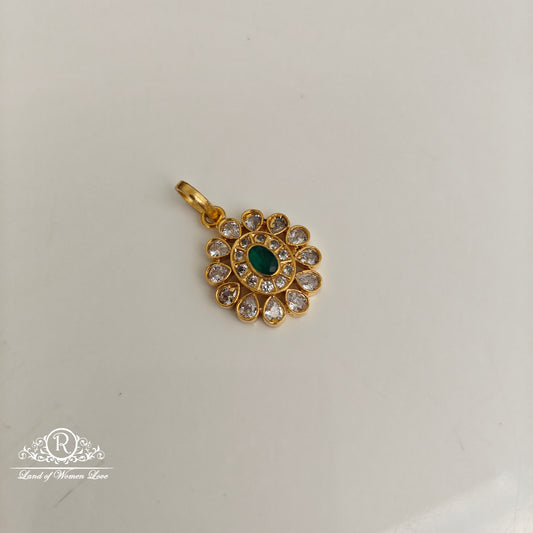 Silver White Stones Locket-M304