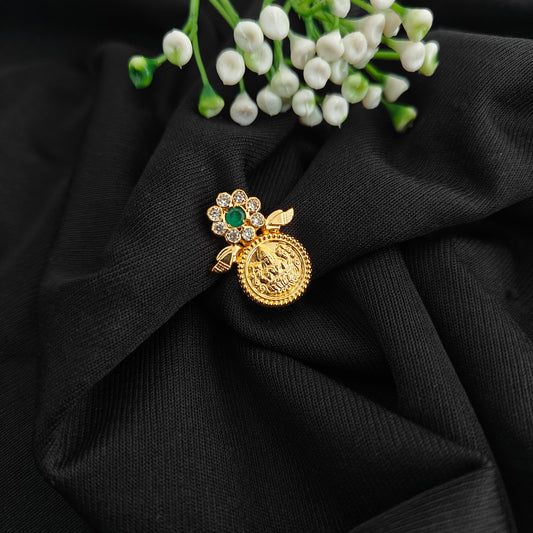 92.5 silver kasu locket with flower design -RCBH079