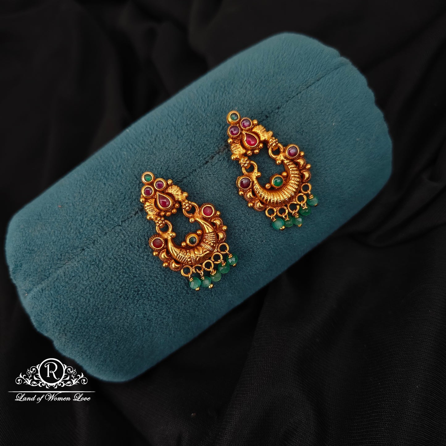 92.5 SILVER CHANDBALI EARRINGS-RCJR1045