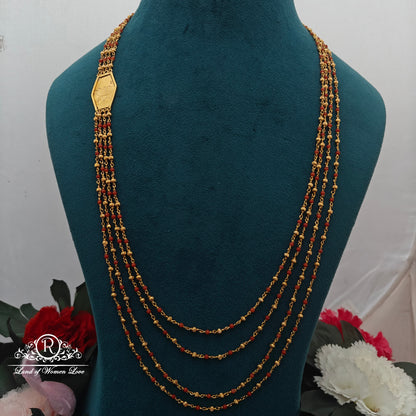 92.5 Silver with gold polish Beads chandraharam -RCK33-1