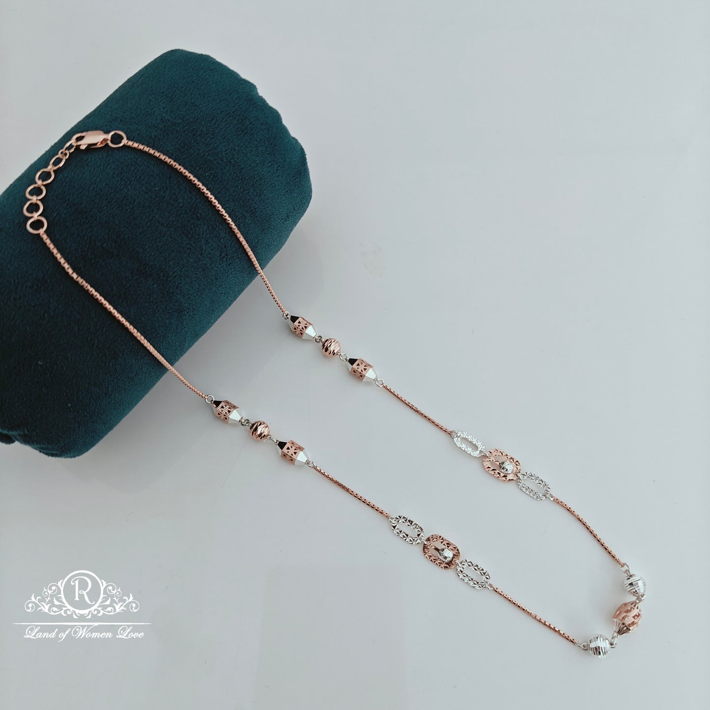92.5 silver 2 tone italian chain-RCMC005