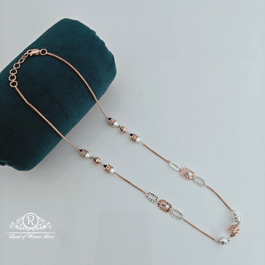 92.5 silver 2 tone italian chain-RCMC005