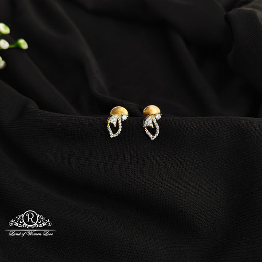 92.5 Silver Diamond Finish Earrings-RCSB026
