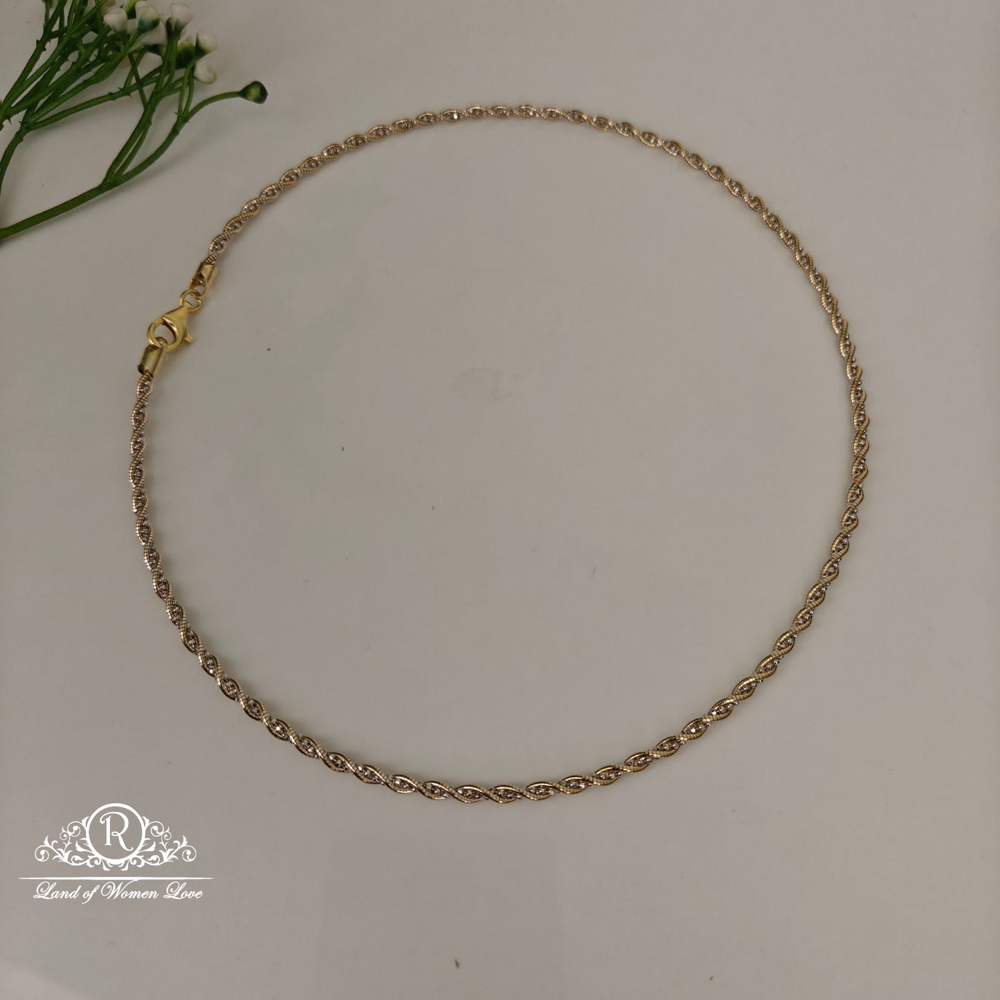 92.5 SILVER TWO TONE HASLI -RCG357