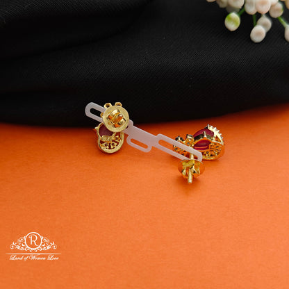 92.5 SILVER Diamond Finishing Earrings-RCCP107-1