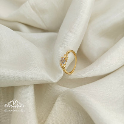 92.5 Silver flower design fingering -RCR241