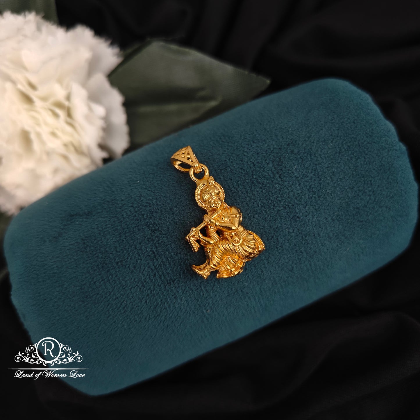 92.5-SILVER LORD KRISHNA LOCKET -RCM1522