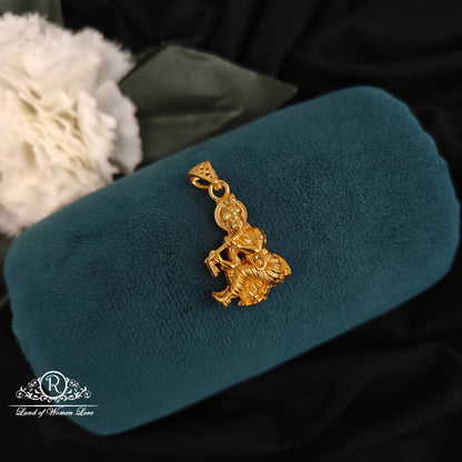 92.5-SILVER LORD KRISHNA LOCKET -RCM1522