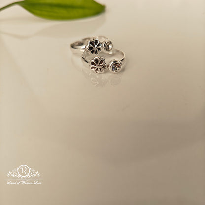 92.5 SILVER TOE RING-RCG330