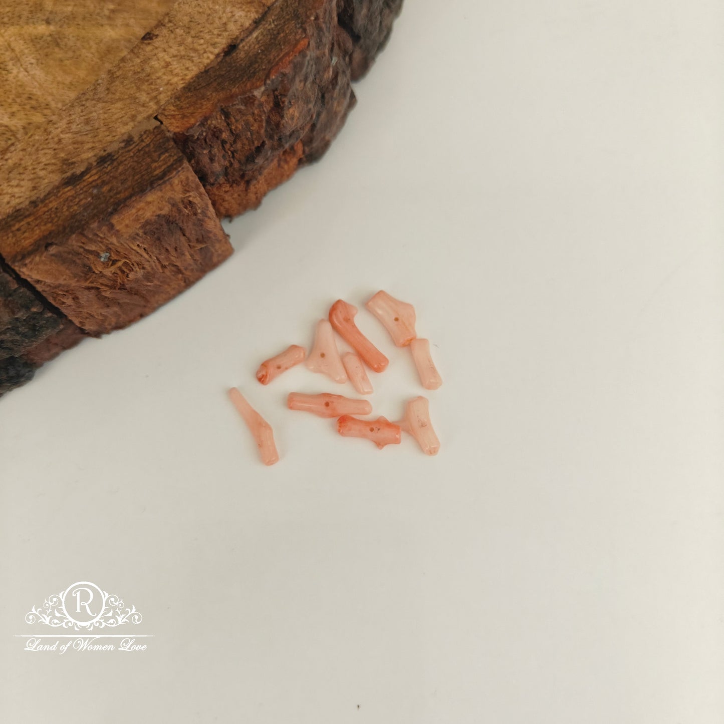 TUBE SHAPE CORAL BEADS-RCJM271