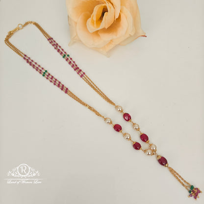 92.5 silver beads chain -RCH1236